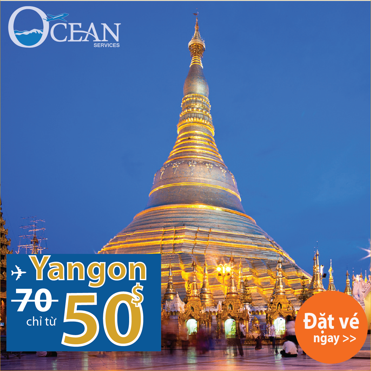 Tận hưởng Yangon chỉ với vé máy bay từ 50USD